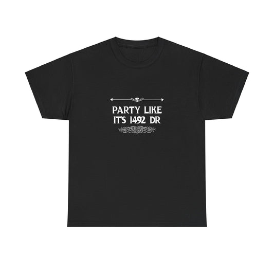 Party Like It's 1492 DR D&D T-Shirt - Unisex Heavy Cotton Tee