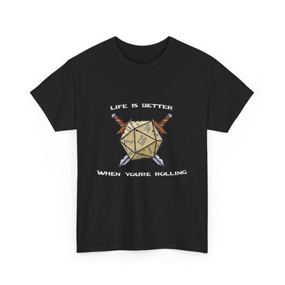 Critical Success: My Life's Rolls D&D T-Shirt - Unisex Heavy Cotton Tee